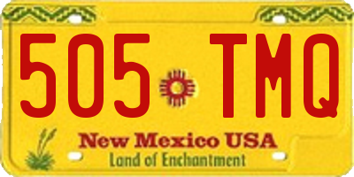 NM license plate 505TMQ