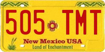 NM license plate 505TMT