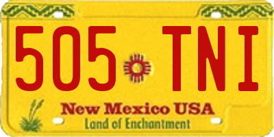NM license plate 505TNI