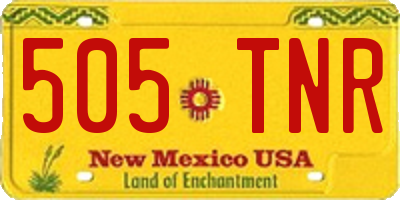 NM license plate 505TNR