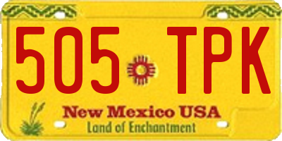 NM license plate 505TPK