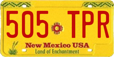 NM license plate 505TPR