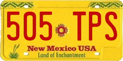 NM license plate 505TPS