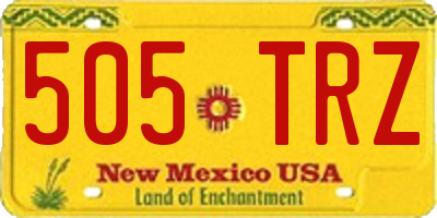 NM license plate 505TRZ