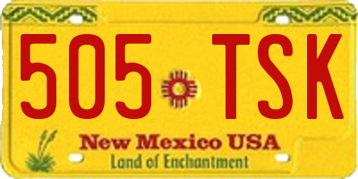 NM license plate 505TSK