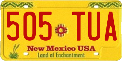 NM license plate 505TUA