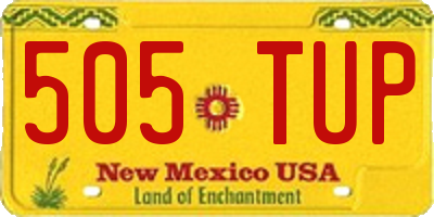 NM license plate 505TUP