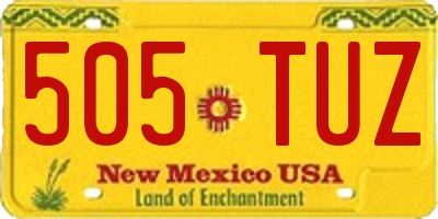 NM license plate 505TUZ