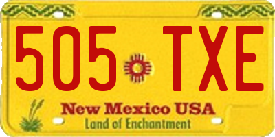 NM license plate 505TXE