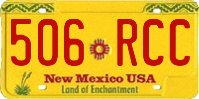 NM license plate 506RCC
