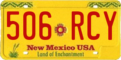 NM license plate 506RCY
