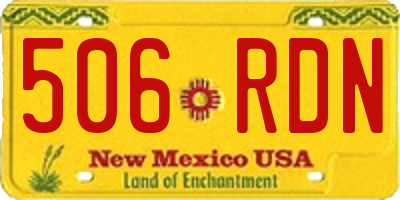 NM license plate 506RDN