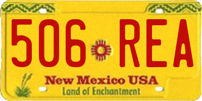 NM license plate 506REA