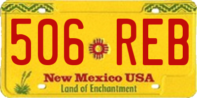 NM license plate 506REB
