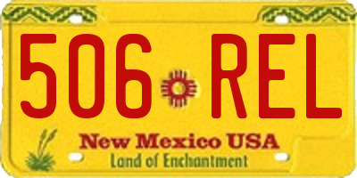 NM license plate 506REL