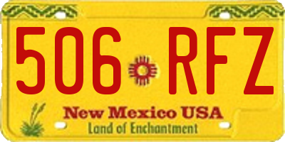 NM license plate 506RFZ