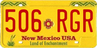 NM license plate 506RGR