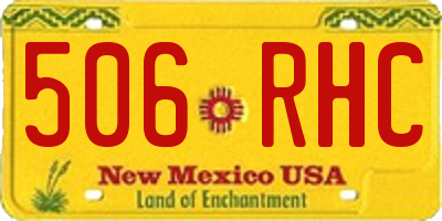 NM license plate 506RHC