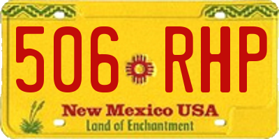 NM license plate 506RHP