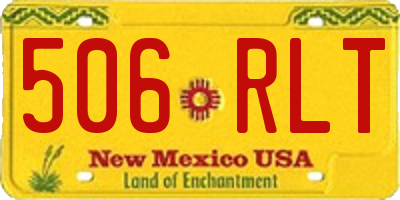 NM license plate 506RLT