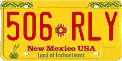 NM license plate 506RLY