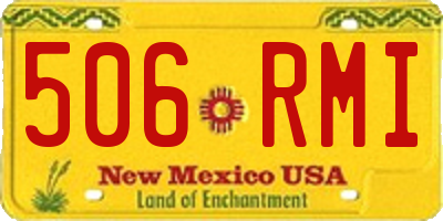 NM license plate 506RMI