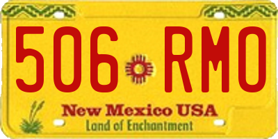 NM license plate 506RMO