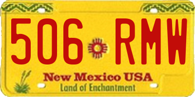 NM license plate 506RMW