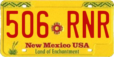 NM license plate 506RNR