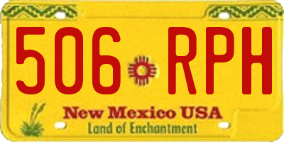NM license plate 506RPH