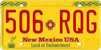 NM license plate 506RQG