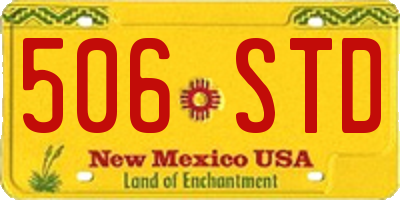 NM license plate 506STD