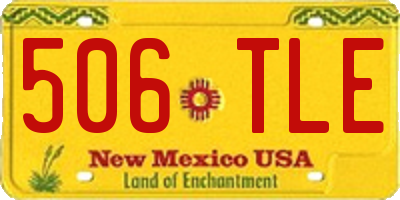 NM license plate 506TLE