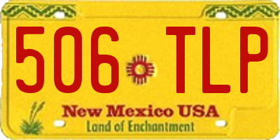 NM license plate 506TLP