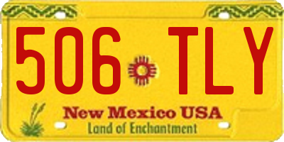 NM license plate 506TLY