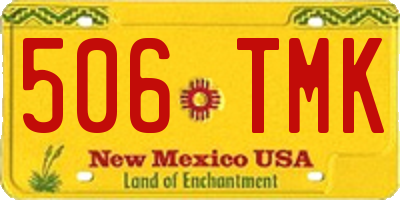 NM license plate 506TMK