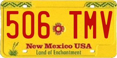 NM license plate 506TMV