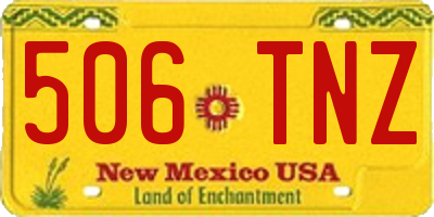 NM license plate 506TNZ