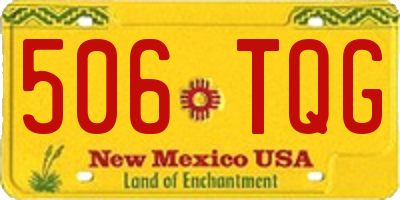 NM license plate 506TQG