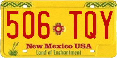 NM license plate 506TQY