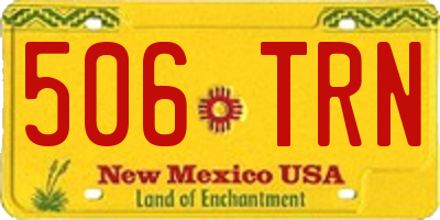 NM license plate 506TRN