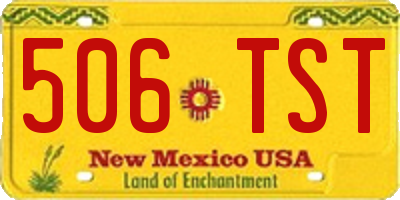 NM license plate 506TST