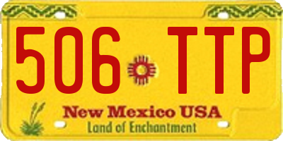 NM license plate 506TTP