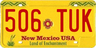 NM license plate 506TUK