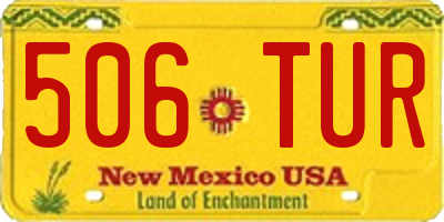 NM license plate 506TUR