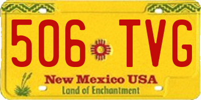 NM license plate 506TVG