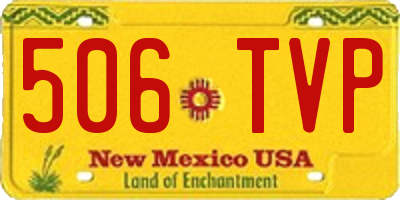 NM license plate 506TVP
