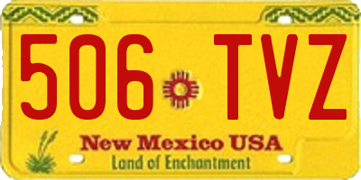NM license plate 506TVZ