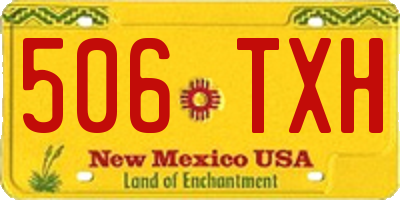 NM license plate 506TXH