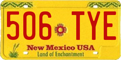 NM license plate 506TYE
